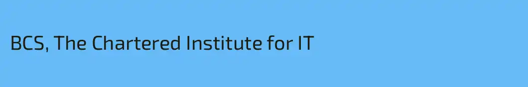 BCS, The Chartered Institute for IT